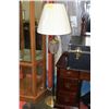 Image 1 : BRASS COLOR FLOOR LAMP WITH DECORATIVE GLASS