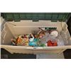 Image 1 : PATIO STORAGE CONTAINER FULL OF HALLOWEEN DECOR