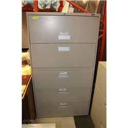 BEIGE PROSOURCE 5 DOOR FILING CABINET