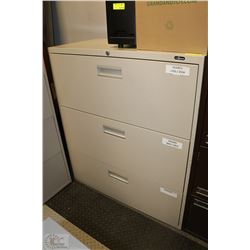WHITE PROSOURCE 3 DRAWER FILING CABINET