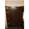 Image 1 : BROWN 4 DOOR FILING CABINET