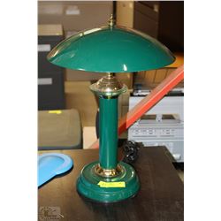 GREEN GLASS LAMP