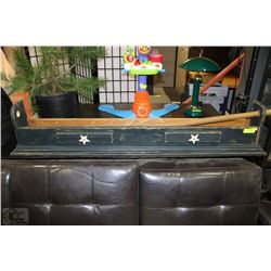 LARGE  ANTIQUE STYLE  WOODEN QUILT DISPLAY WALL