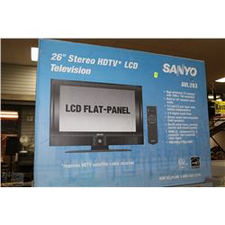 POLICE SEIZURE NEW SANYO 26" LCD TV