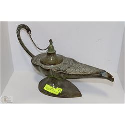 DECORATIVE METAL GENIE BOTTLE 16"X10"HIGH