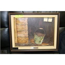 FRAMED & SIGNED 1977 OIL ON CANVAS PAINTING BY