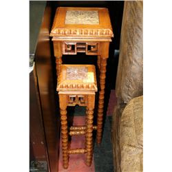 NESTING PEDESTAL PLANT STANDS