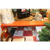 Image 1 : ORANGE ROLLING SOFA/WALL DISPLAY TABLE