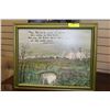 Image 1 : WOOD FRAMED NATIVE PAINTING