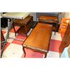 Image 1 : PAIR OF WOOD END TABLES W/MATCHING COFFEE TABLE