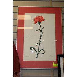LTD. ED. CARNATION W/BUTTERFLY INLAY,