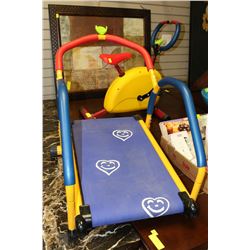 KIDS WORKOUT EQUIPMENT TREADMILL AND BIKE