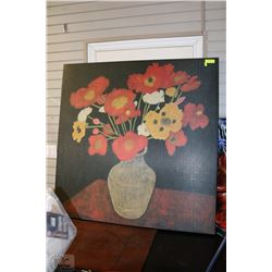 LARGE FLORAL CANVAS PICTURE