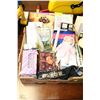 Image 1 : BOX OF COOKBOOKS, ENVELOPES, CANDLES AND MORE