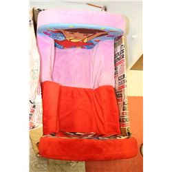 2 CHILDS PLUSH CHAIRS INCL. DORA  AND CARS