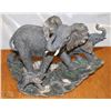 Image 1 : STATUE W/3 ELEPHANTS