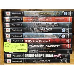 LOT OF 10 PS2 GAMES