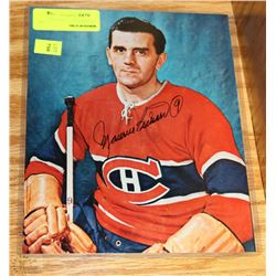 ROCKET RICHARD LITHO AUTOGRAPH HOCKEY PICTURE