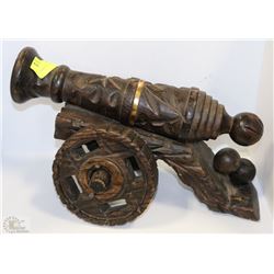 ORNAMENTAL WOOD CANNON