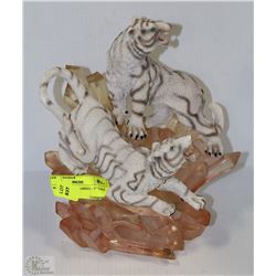 WHITE TIGER ORNAMENT - 9" TALL
