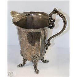 TWO SILVER PLATED WATER JUGS