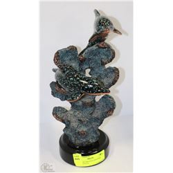 LARGE DECORATIVE DOLPHIN CORAL STATUE