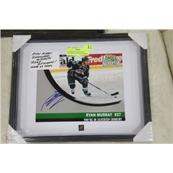 RYAN MURRAY GUARANTEED AUTHENTIC AUTOGRAPH FRAMED