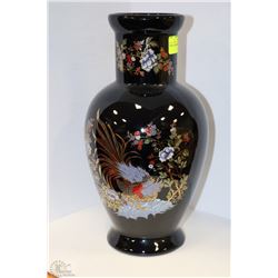 NEW  JAPANESE THEMED PAINTED VASE