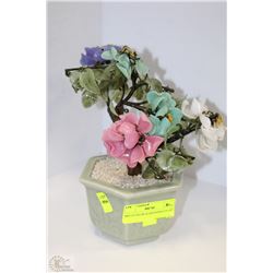 MULTI COLOR GLASS BONSAI PLANT