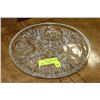 Image 1 : LARGE PINWHEEL CRYSTAL DIVIDED SERVING DISH