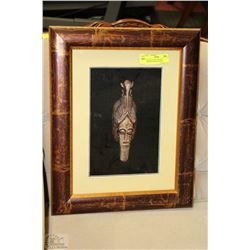 AFRICAN SCULPTURE WITH ELEPHANT SIGNIA ON HEAD