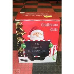 LARGE CHALK BOARD SANTA