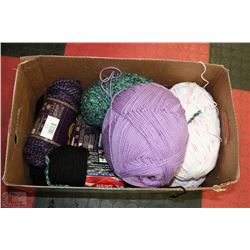 BOX FULL OF NEW YARN