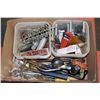 Image 1 : BOX FULL OF TOOLS INCL. WRENCHES,