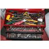 Image 1 : INTERNATIONAL METAL 4-TIER TOOL BOX FULL OF TOOLS