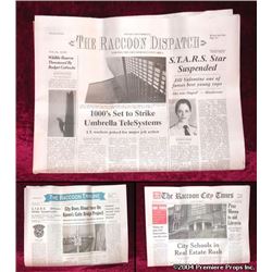 Resident Evil Apocalypse Newspaper Movie Props