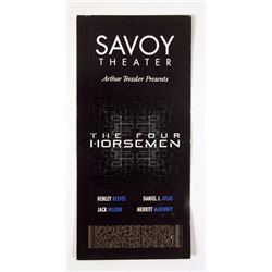Now You See Me  The Four Horsemen ticket Movie Props