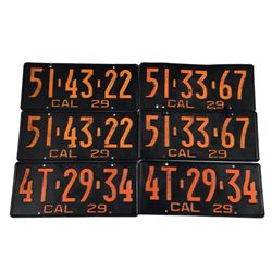 The Age of Adaline 1929 California License Plates Movie Props