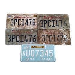 The Age of Adaline 1967 California License Plates Movie Props