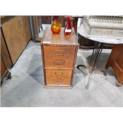 2 DRAWER OAK FILER