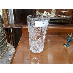 PINWHEEL CRYSTAL VASE
