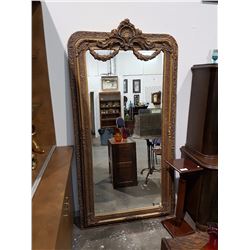 VICTORIAN LARGE ORNATELY FRAMED WALL MIRROR