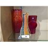 Image 1 : 3 ART GLASS VASES 1 FROM FINLAND