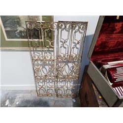 PAIR WROUGHT IRON PANELS