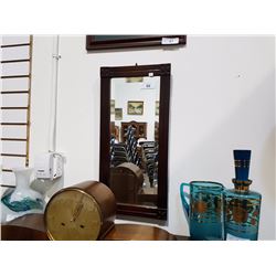 WOOD FRAMED BEVELLED MIRROR