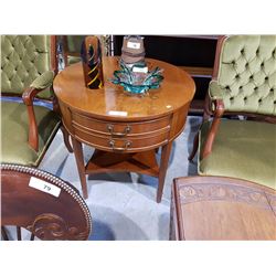 2 DRAWER DRUM TABLE