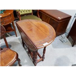 CARVED GATELEG OCCASIONAL TABLE