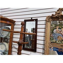 WOOD FRAMED BEBELLED MIRROR