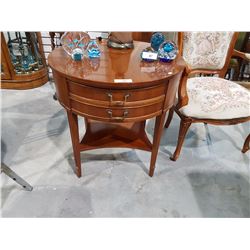 2 DRAWER DRUM TABLE