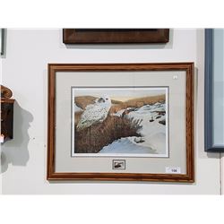 SIGNED LIMITED EDITION M. VISSER PRINT TITLED LONE WATCH